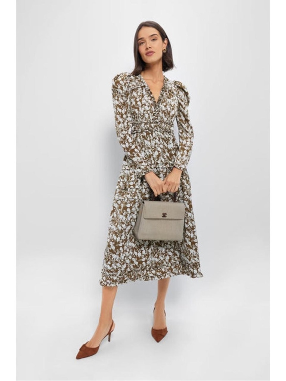 Tuckernuck Hyacinth House Renee Olive Dress L